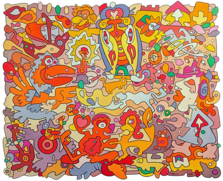 Nr. 324 • Elefantenträume 1 • Öl a. Lwd. • 2015 • 107 x 89 cm