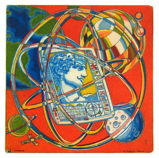 Weltenkreis • Aquatinta auf Bütten • 2008 • 20 x 20 cm