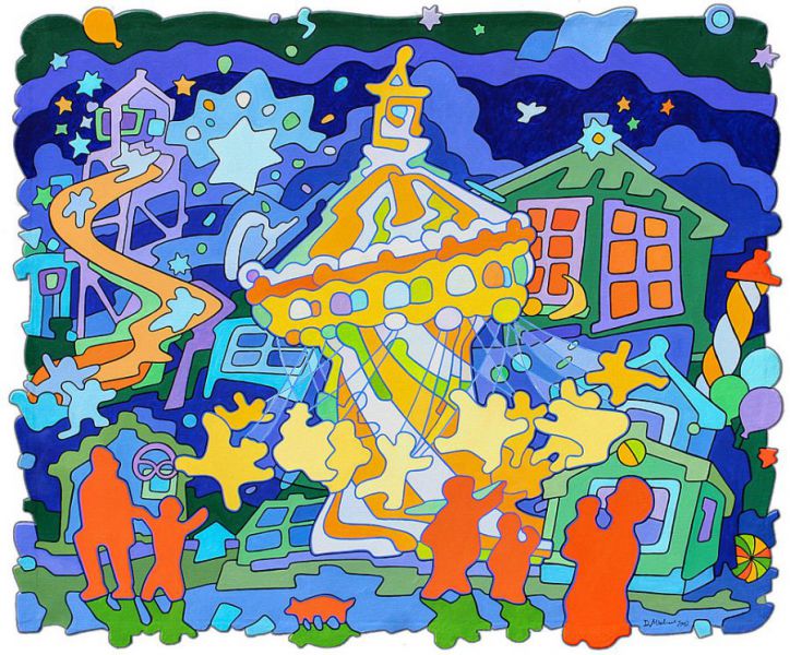Nr. 064 • Kirmes 3 • Öl a. Lwd. • 2002 • 117 x 97 cm