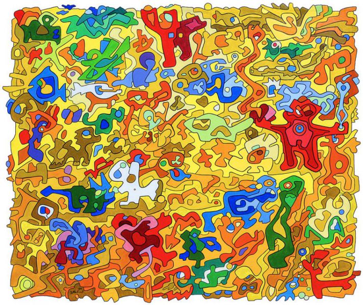 Nr. 008 • Waldenstark • Öl a. Lwd. • 1998 • 153 x 130 cm
