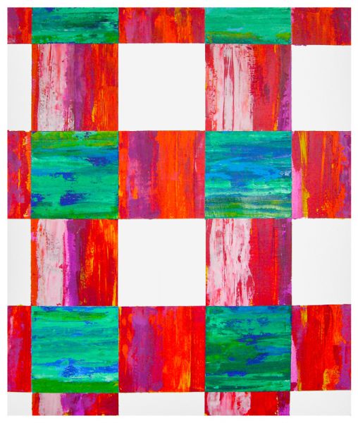 Nr. 332 • ELF Rote Saite • Öl a. Lwd. • 2008 • 80,5 x 95,5 cm