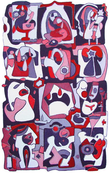 Trauer der Opfer • Aquatinta auf Bütten • 2008