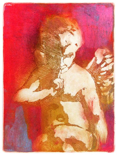 Leiser Engel III • Aquatinta auf Bütten • 2006 • 15 x 20 cm