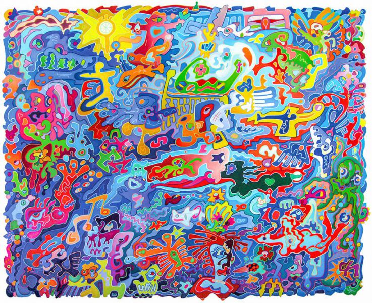 Nr. 117 • Hindurch in eine neue Welt • Öl a. Lwd. • 2010 • 223 x 183 cm