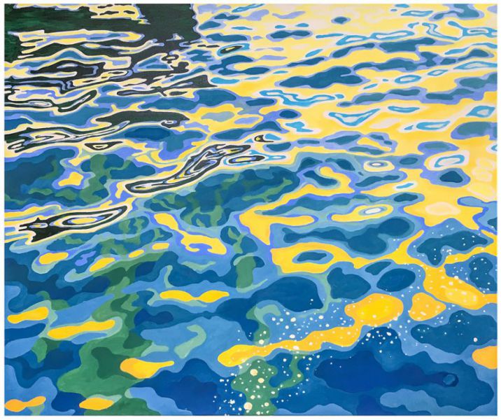 Nr. 614 • Savoudria Wellenspiel • Öl a. Lwd. • 2016 • 120 x 100 cm