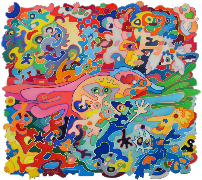 Nr. 118 • Leichtigkeit 2 • Öl a. Lwd. • 2010 • 111 x 101 cm