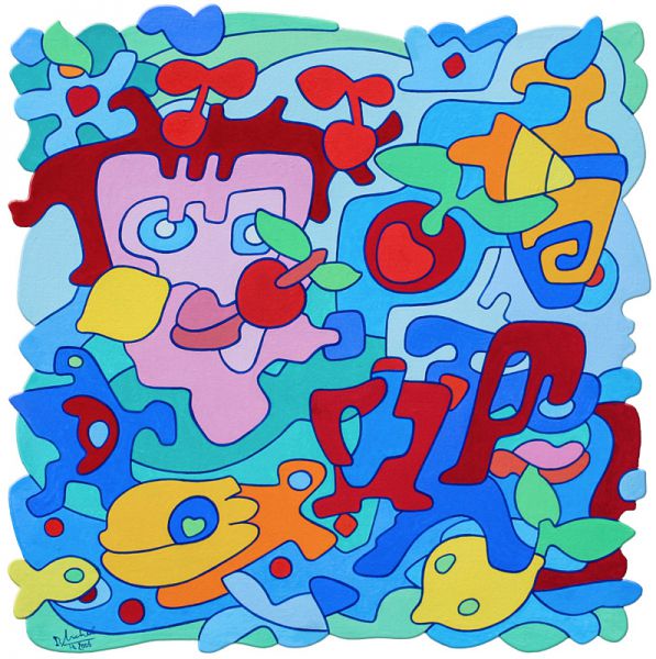 Nr. 248 • Kirschenliebe 4 • Öl a. Lwd. • 2006 • 60 x 59 cm
